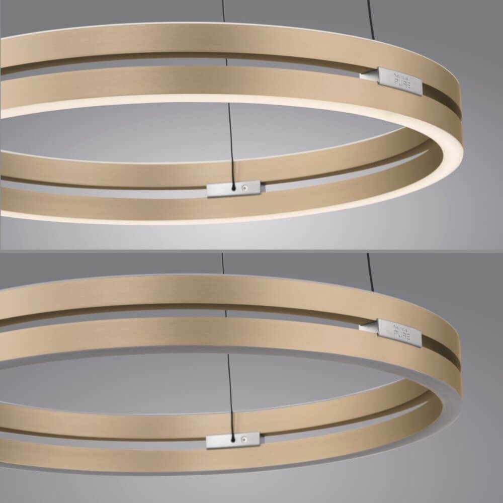 Neuhaus PURE Hanglamp E-Loop e-Lift Ø 50 cm mat goud Neuhaus PURE Hanglamp E-Loop e-Lift Ø 50 cm mat goud