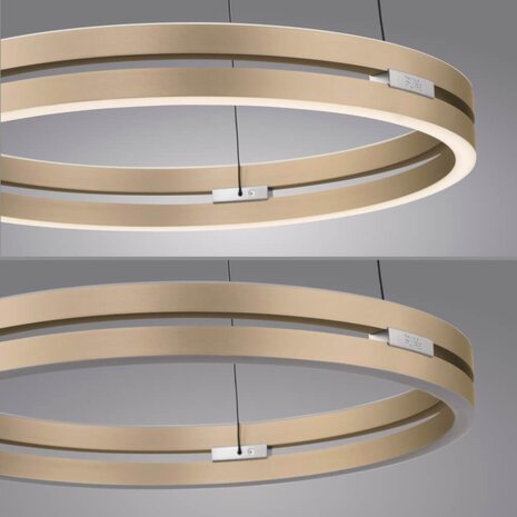 Neuhaus PURE Hanglamp E-Loop e-Lift Ø 50 cm mat goud Neuhaus PURE Hanglamp E-Loop e-Lift Ø 50 cm mat goud