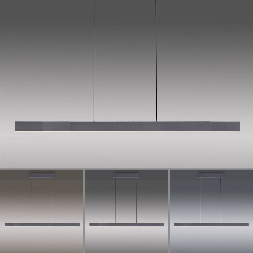 Neuhaus PURE Hanglamp e-Lift + e-Slide L 120-200 cm zwart