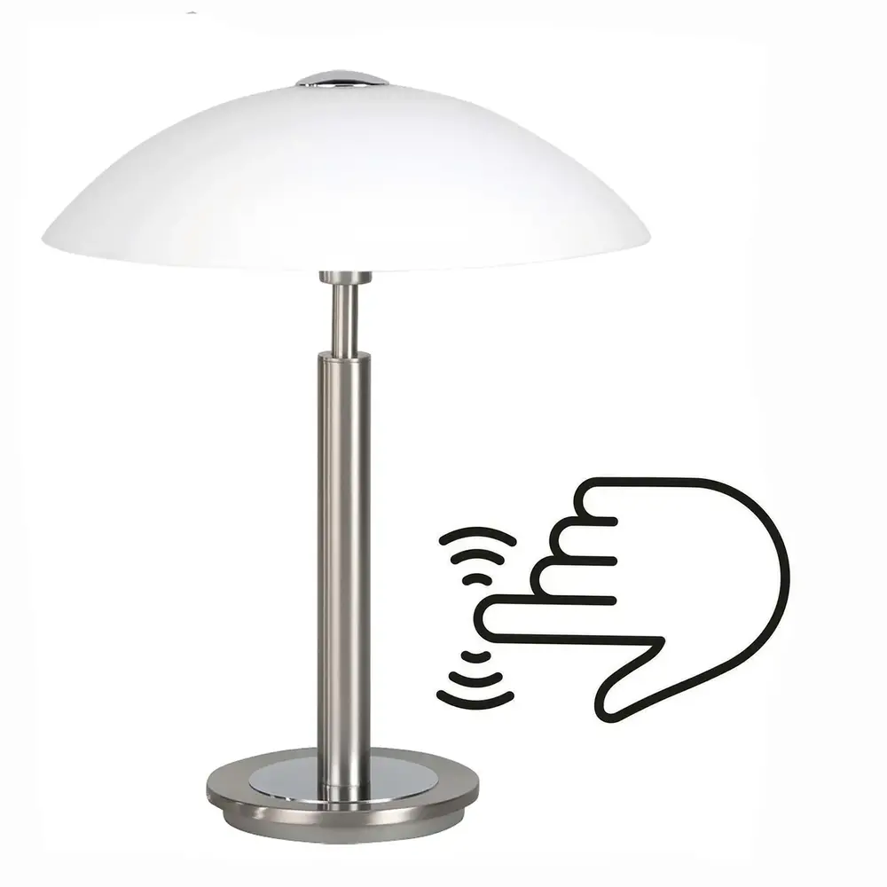 Highlight Tafellamp Touch H 35 cm Ø 30 cm mat chroom Highlight Tafellamp Touch H 35 cm Ø 30 cm mat chroom