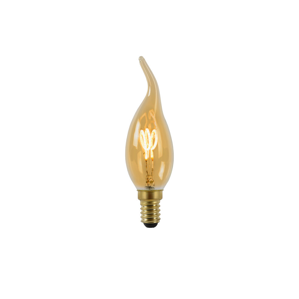 Lucide CT35 - Filament lamp - Ø 3,5 cm - LED 3 StepDim (Memory) - E14 - 1x3W 2200K - Amber