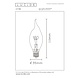 Lucide CT35 - Filament lamp - Ø 3,5 cm - LED 3 StepDim (Memory) - E14 - 1x3W 2200K - Amber Lucide CT35 - Filament lamp - Ø 3,5 cm - LED 3 StepDim (Memory) - E14 - 1x3W 2200K - Amber