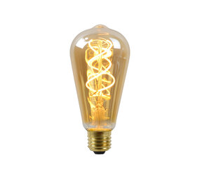Lucide ST64 - Filament lamp - Ø 6,4 cm - LED 3 StepDim (Memory) - E27 - 1x4,9W 2200K - Amber Lucide ST64 - Filament lamp - Ø 6,4 cm - LED 3 StepDim (Memory) - E27 - 1x4,9W 2200K - Amber