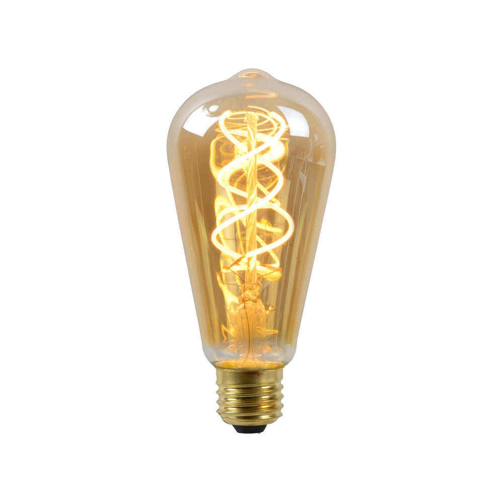 Lucide ST64 - Filament lamp - Ø 6,4 cm - LED 3 StepDim (Memory) - E27 - 1x4,9W 2200K - Amber