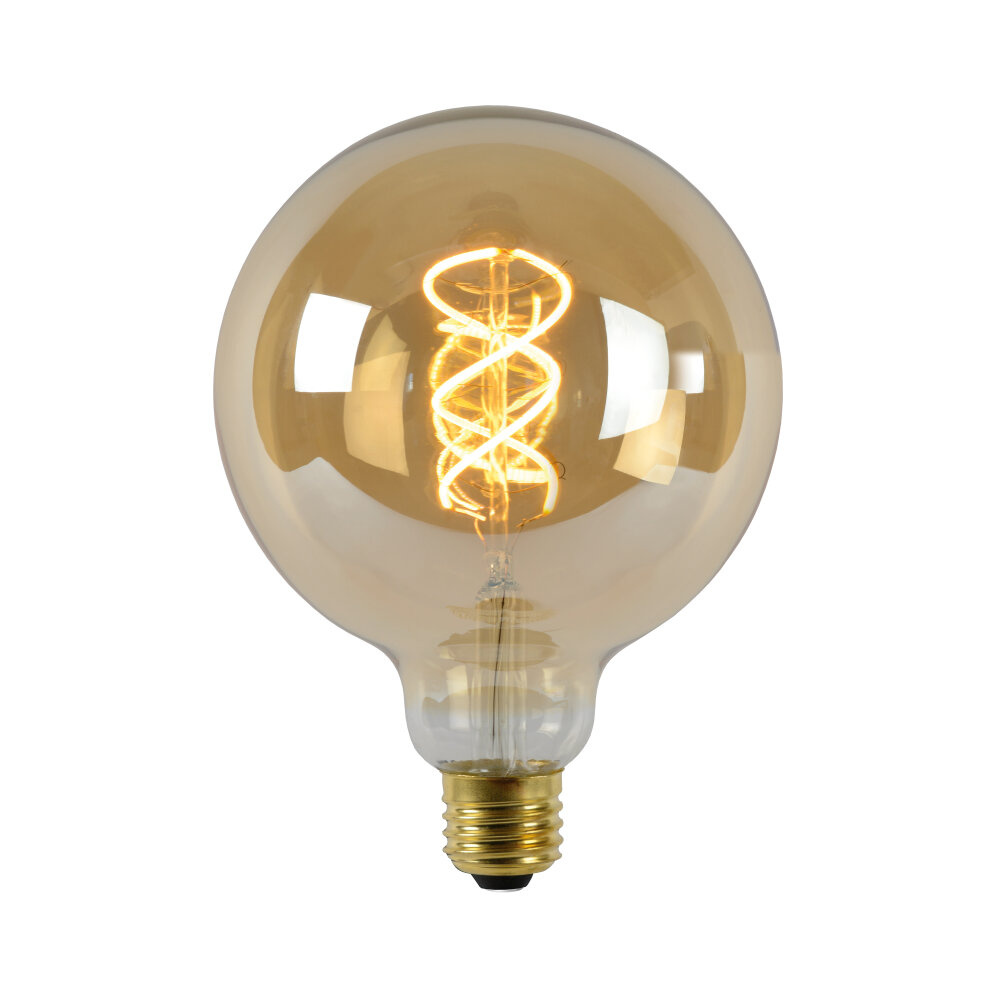 Lucide G125 - Filament lamp - Ø 12,5 cm - LED 3 StepDim (Memory) - E27 - 1x4,9W 2200K - Amber