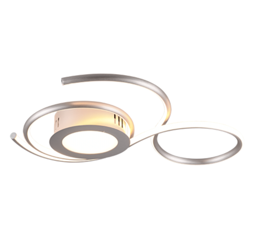 Trio Leuchten Plafondlamp Jive L 50 cm mat chroom Trio Leuchten Plafondlamp Jive L 50 cm mat chroom