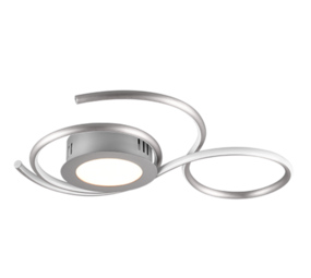 Trio Leuchten Plafondlamp Jive L 50 cm mat chroom