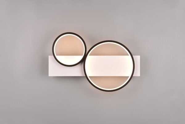 Trio Leuchten Plafondlamp Medera 2 lichts L 54 cm wit zwart Trio Leuchten Plafondlamp Medera 2 lichts L 54 cm wit zwart