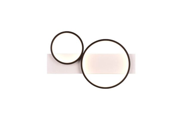 Trio Leuchten Plafondlamp Medera 2 lichts L 54 cm wit zwart Trio Leuchten Plafondlamp Medera 2 lichts L 54 cm wit zwart