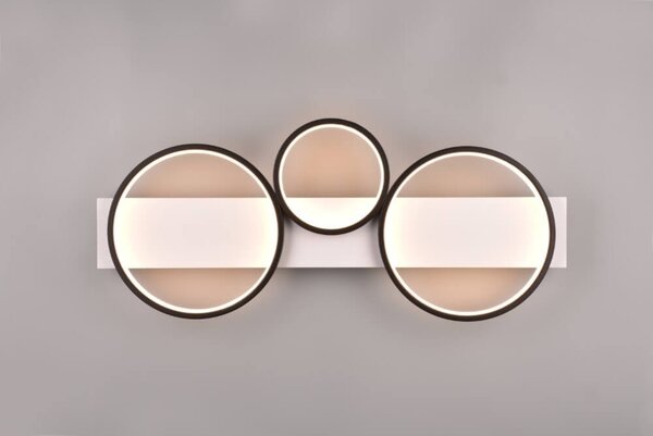 Trio Leuchten Plafondlamp Medera 3 lichts L 80 cm wit zwart Trio Leuchten Plafondlamp Medera 3 lichts L 80 cm wit zwart