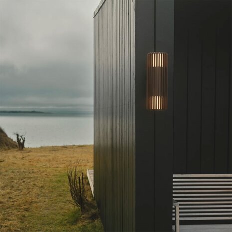 Nordlux Buitenlamp Aludra seaside 2 lichts wand bruin metallic Nordlux Buitenlamp Aludra seaside 2 lichts wand bruin metallic