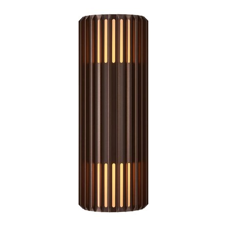 Nordlux Buitenlamp Aludra seaside 2 lichts wand bruin metallic Nordlux Buitenlamp Aludra seaside 2 lichts wand bruin metallic