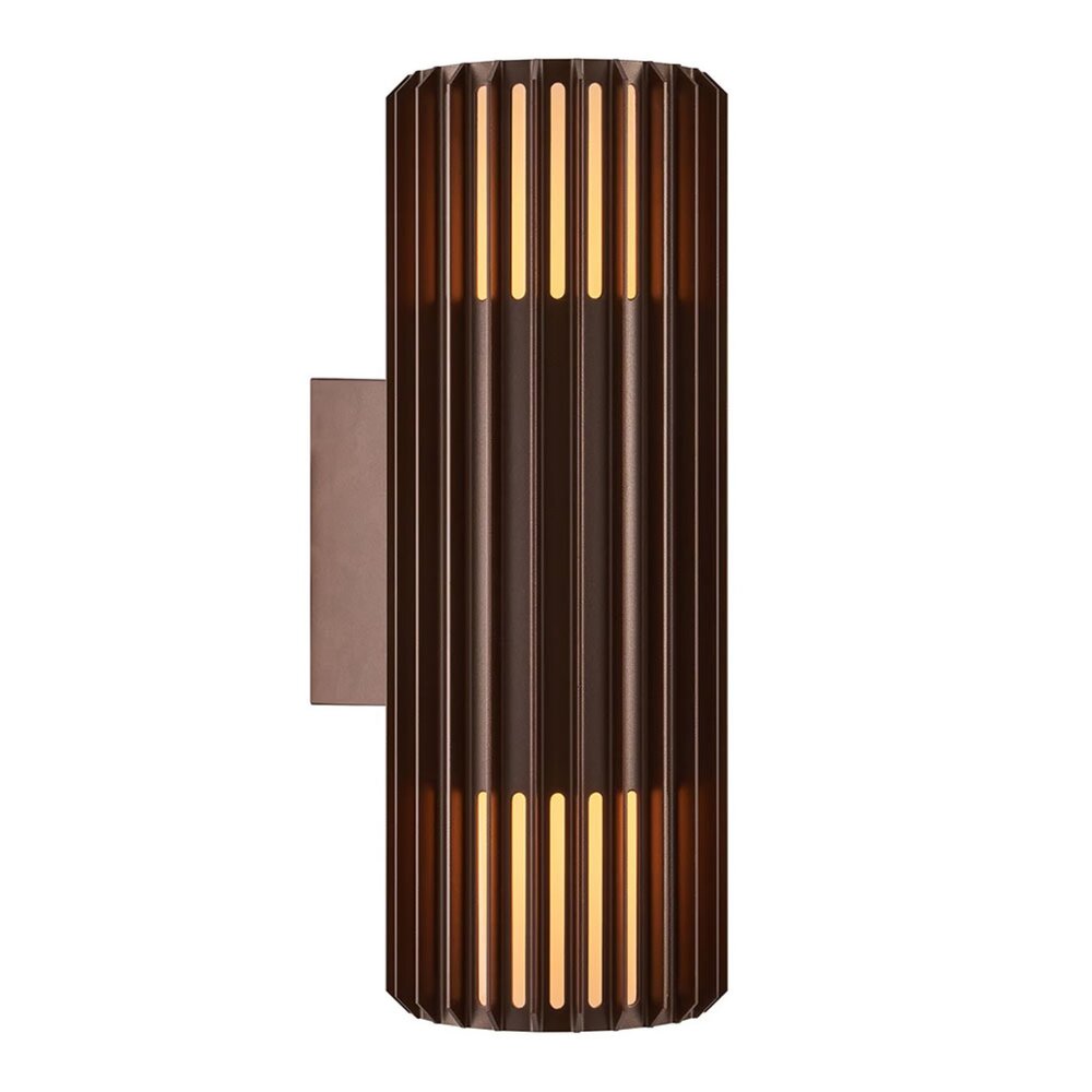 Nordlux Buitenlamp Aludra seaside 2 lichts wand bruin metallic Nordlux Buitenlamp Aludra seaside 2 lichts wand bruin metallic