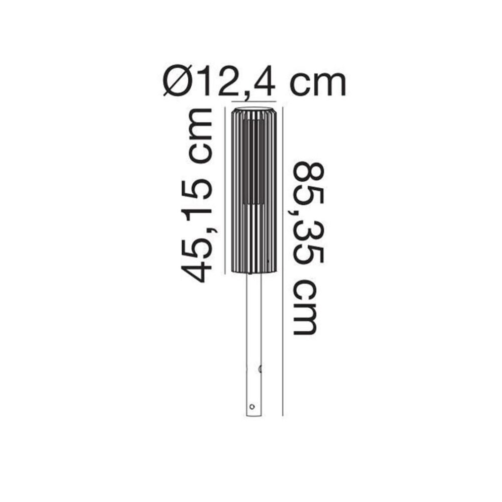 Nordlux Buitenlamp Aludra seaside paal H 45 cm antraciet Nordlux Buitenlamp Aludra seaside paal H 45 cm antraciet