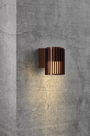 Nordlux Buitenlamp Aludra seaside wand bruin metallic Nordlux Buitenlamp Aludra seaside wand bruin metallic