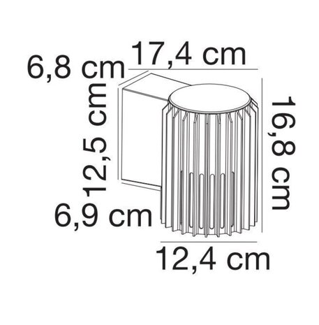 Nordlux Buitenlamp Aludra seaside wand antraciet Nordlux Buitenlamp Aludra seaside wand antraciet