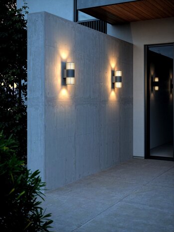 Nordlux Buitenlamp Aludra seaside 2 lichts wand antraciet Nordlux Buitenlamp Aludra seaside 2 lichts wand antraciet