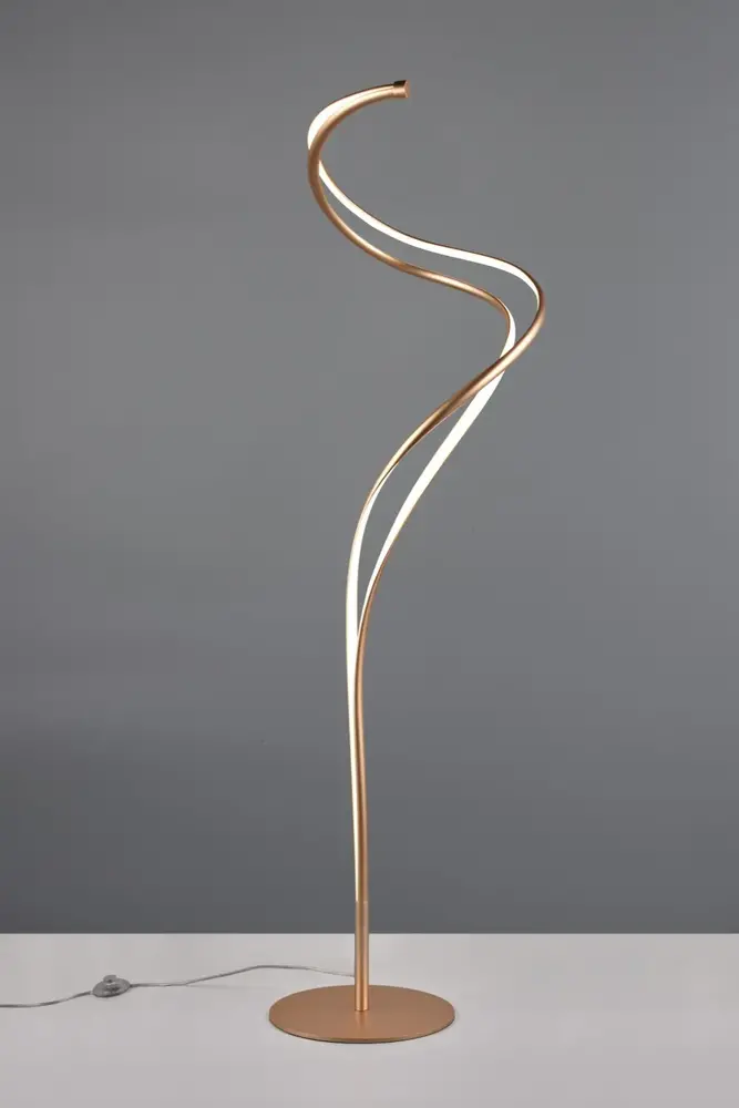 TRIO Select Vloerlamp Nala H 160 cm mat goud