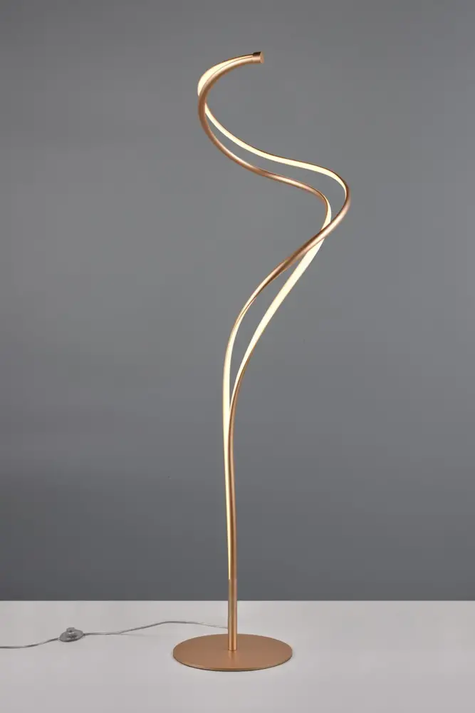 TRIO Select Vloerlamp Nala H 160 cm mat goud