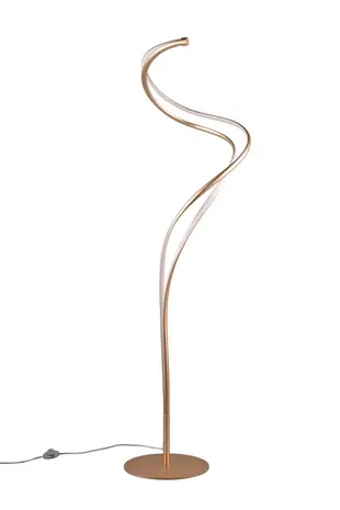 TRIO Select Vloerlamp Nala H 160 cm mat goud