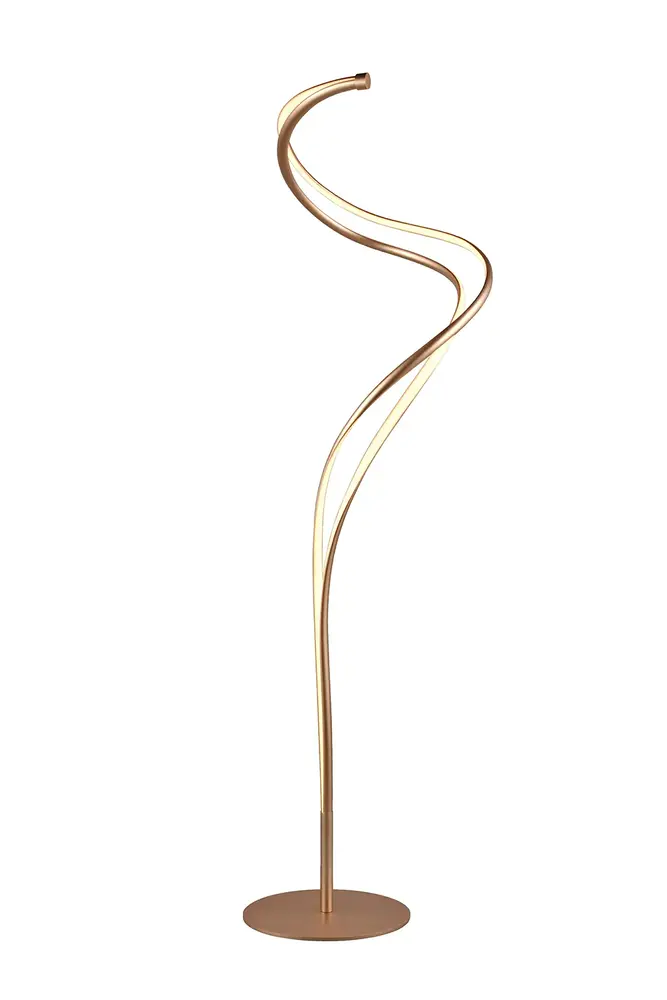 TRIO Select Vloerlamp Nala H 160 cm mat goud