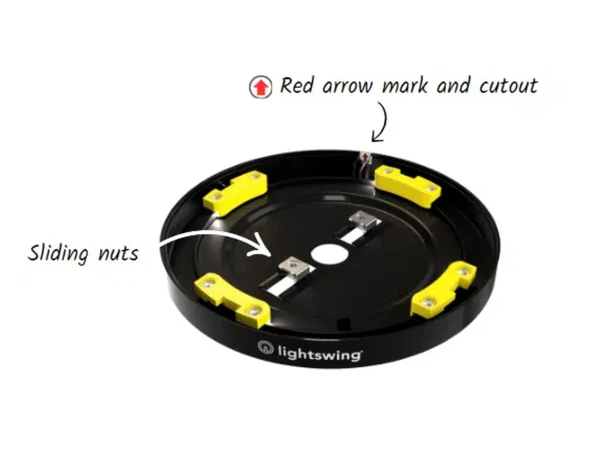 Lightswing Lightswing Zero Ø 17.5 cm zwart Lightswing Lightswing Zero Ø 17.5 cm zwart