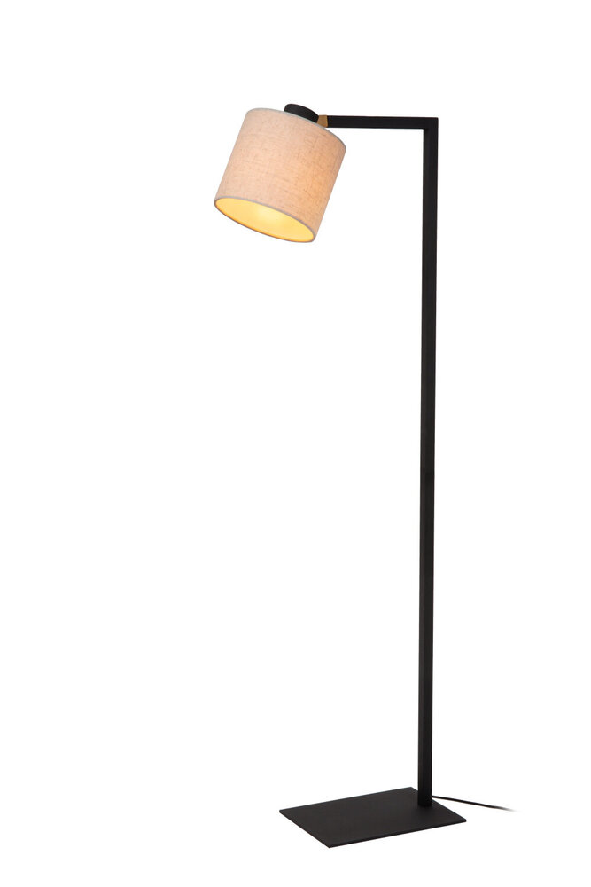 Lucide LESLEY - Vloerlamp - 1xE27 - Zwart