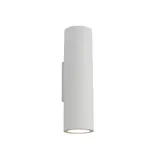 Artdelight Wandlamp Brest glad H 25 cm gips wit