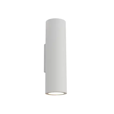 Artdelight Wandlamp Brest glad H 25 cm gips wit Artdelight Wandlamp Brest glad H 25 cm gips wit
