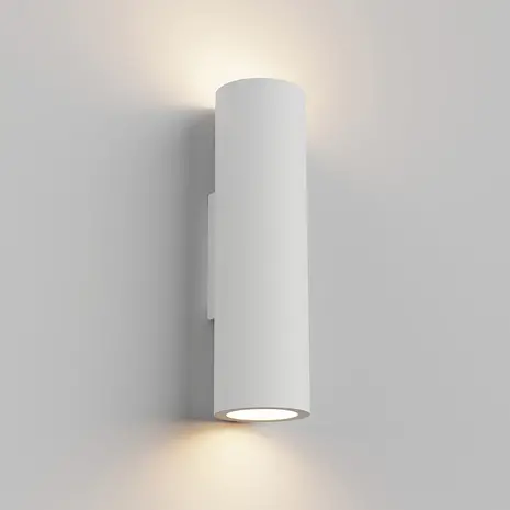 Artdelight Wandlamp Brest glad H 25 cm gips wit Artdelight Wandlamp Brest glad H 25 cm gips wit