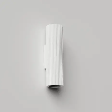 Artdelight Wandlamp Brest ribbel H 25 cm gips wit Artdelight Wandlamp Brest ribbel H 25 cm gips wit