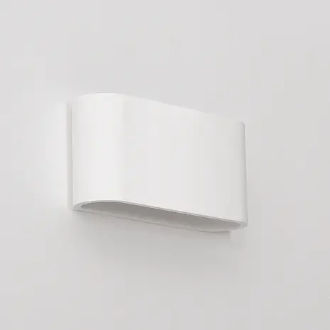 Artdelight Wandlamp Lille glad L 25 cm gips wit Artdelight Wandlamp Lille glad L 25 cm gips wit