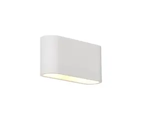 Artdelight Wandlamp Lille glad L 25 cm gips wit Artdelight Wandlamp Lille glad L 25 cm gips wit