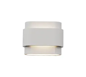 Artdelight Wandlamp Metz L 20 cm gips wit Artdelight Wandlamp Metz L 20 cm gips wit