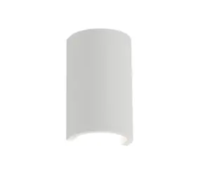 Artdelight Wandlamp Nantes glad H 18 cm gips wit Artdelight Wandlamp Nantes glad H 18 cm gips wit