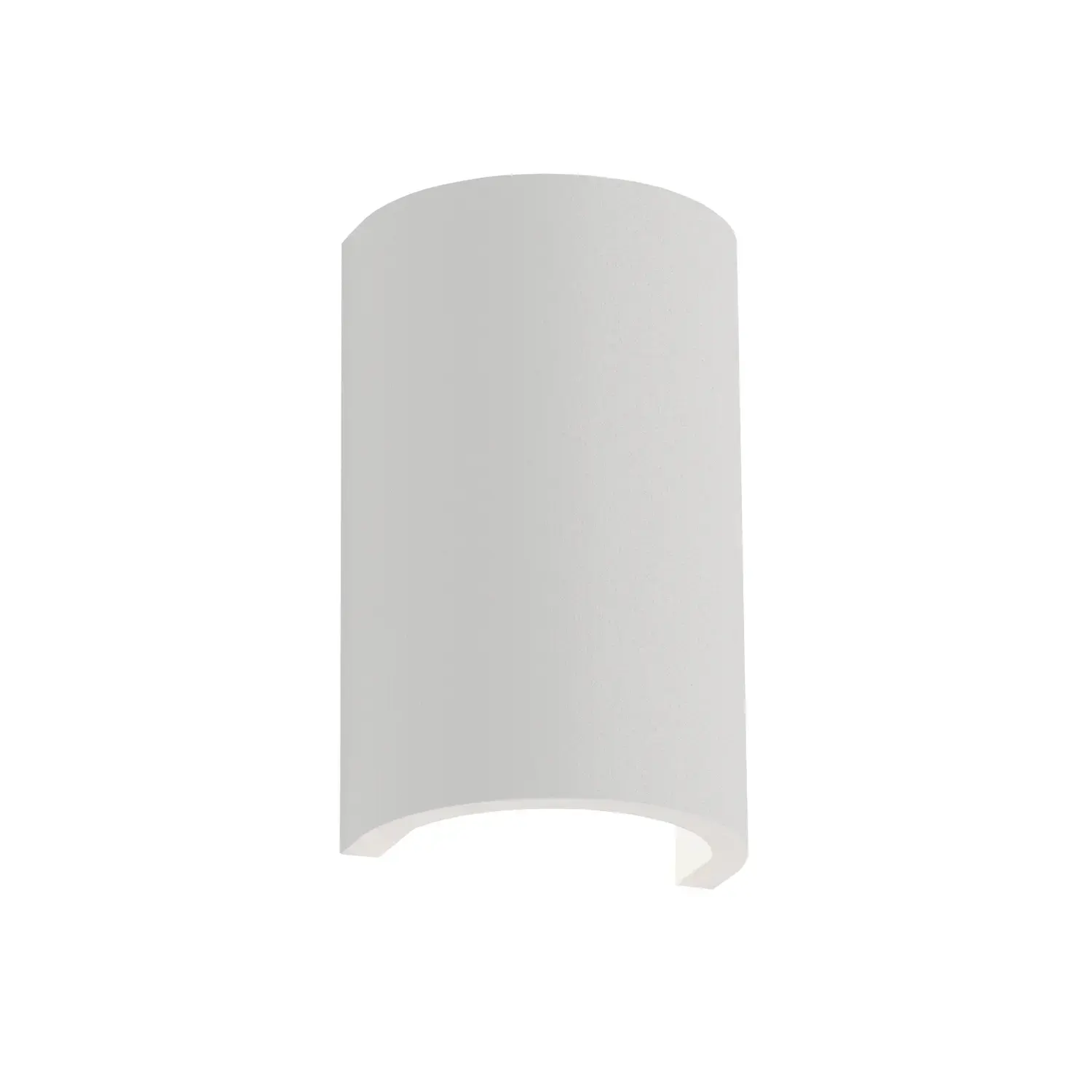 Artdelight Wandlamp Nantes glad H 18 cm gips wit