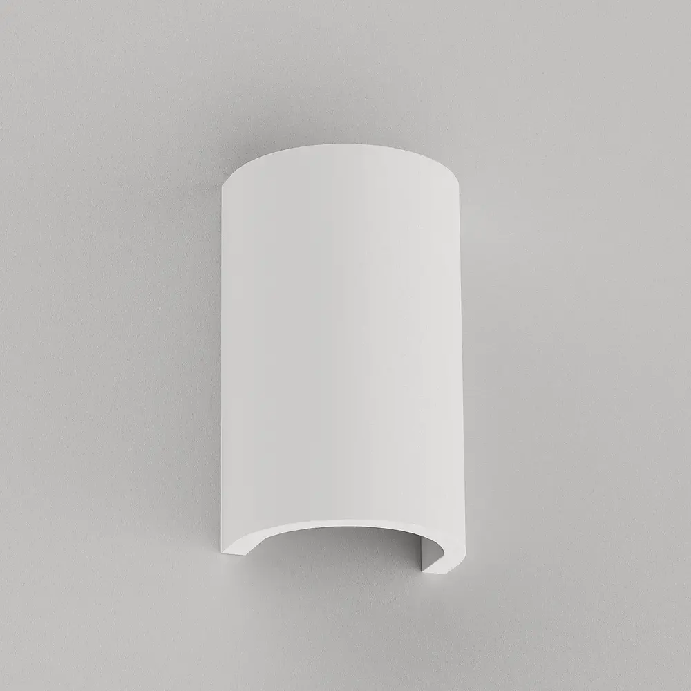 Artdelight Wandlamp Nantes glad H 18 cm gips wit Artdelight Wandlamp Nantes glad H 18 cm gips wit