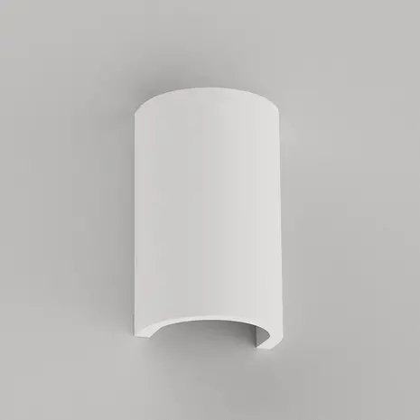 Artdelight Wandlamp Nantes glad H 18 cm gips wit Artdelight Wandlamp Nantes glad H 18 cm gips wit