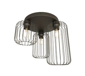 Emibig Plafondlamp Barn 3 lichts Ø 30 cm zwart Emibig Plafondlamp Barn 3 lichts Ø 30 cm zwart