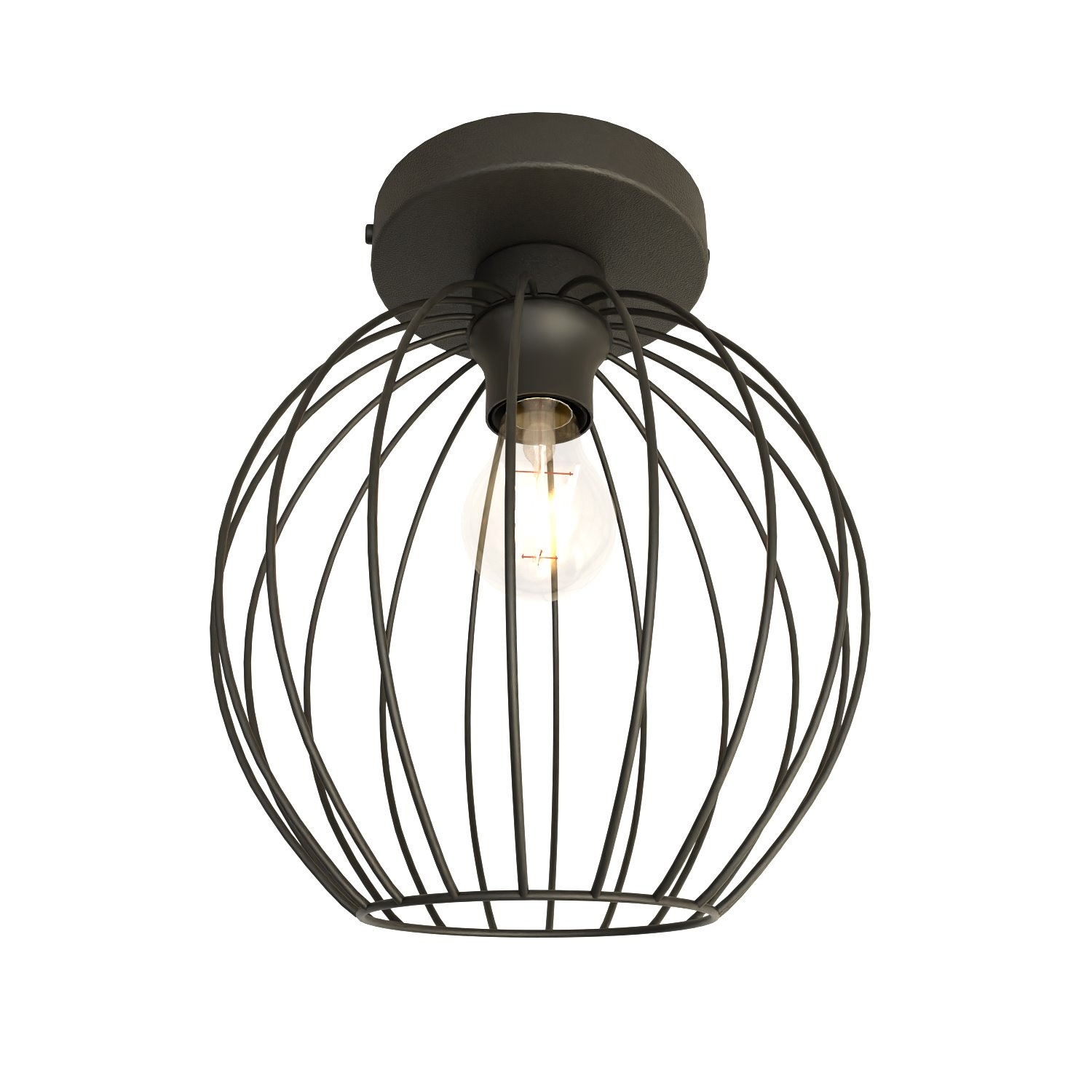 Emibig Plafondlamp Nest Ø 24 cm zwart
