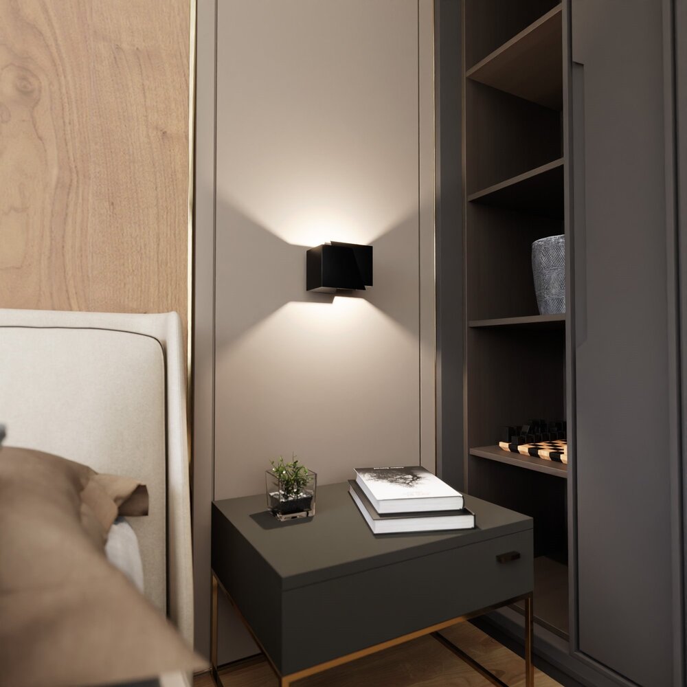 Emibig Wandlamp Frost B 17 cm zwart Emibig Wandlamp Frost B 17 cm zwart