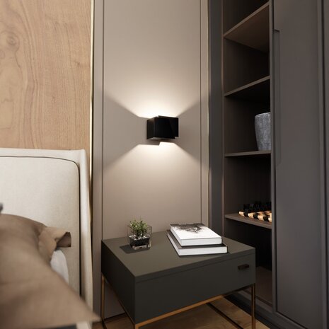 Emibig Wandlamp Frost B 17 cm zwart Emibig Wandlamp Frost B 17 cm zwart