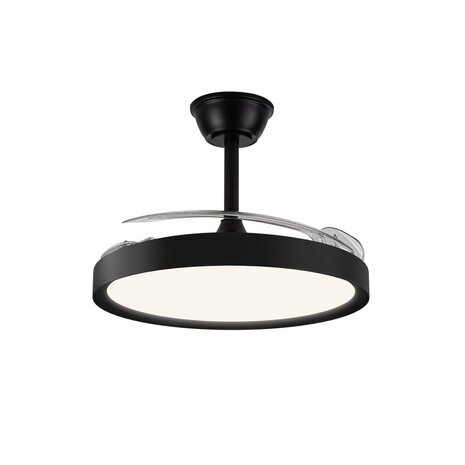 CristalRecord Plafondventilator Polaris Ø 106 cm zwart