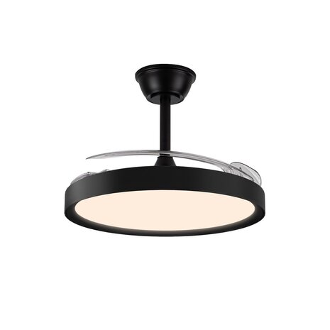 CristalRecord Plafondventilator Polaris Ø 106 cm zwart