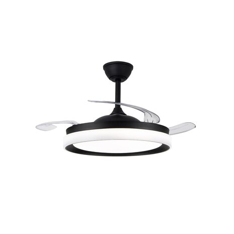 CristalRecord Plafondventilator Brisa Ø 106 cm zwart