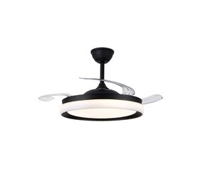 CristalRecord Plafondventilator Brisa Ø 106 cm zwart