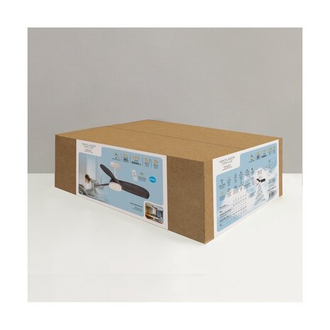 CristalRecord Plafondventilator Byan Ø 91 cm outdoor IP65 grijs wit CristalRecord Plafondventilator Byan Ø 91 cm outdoor IP65 grijs wit