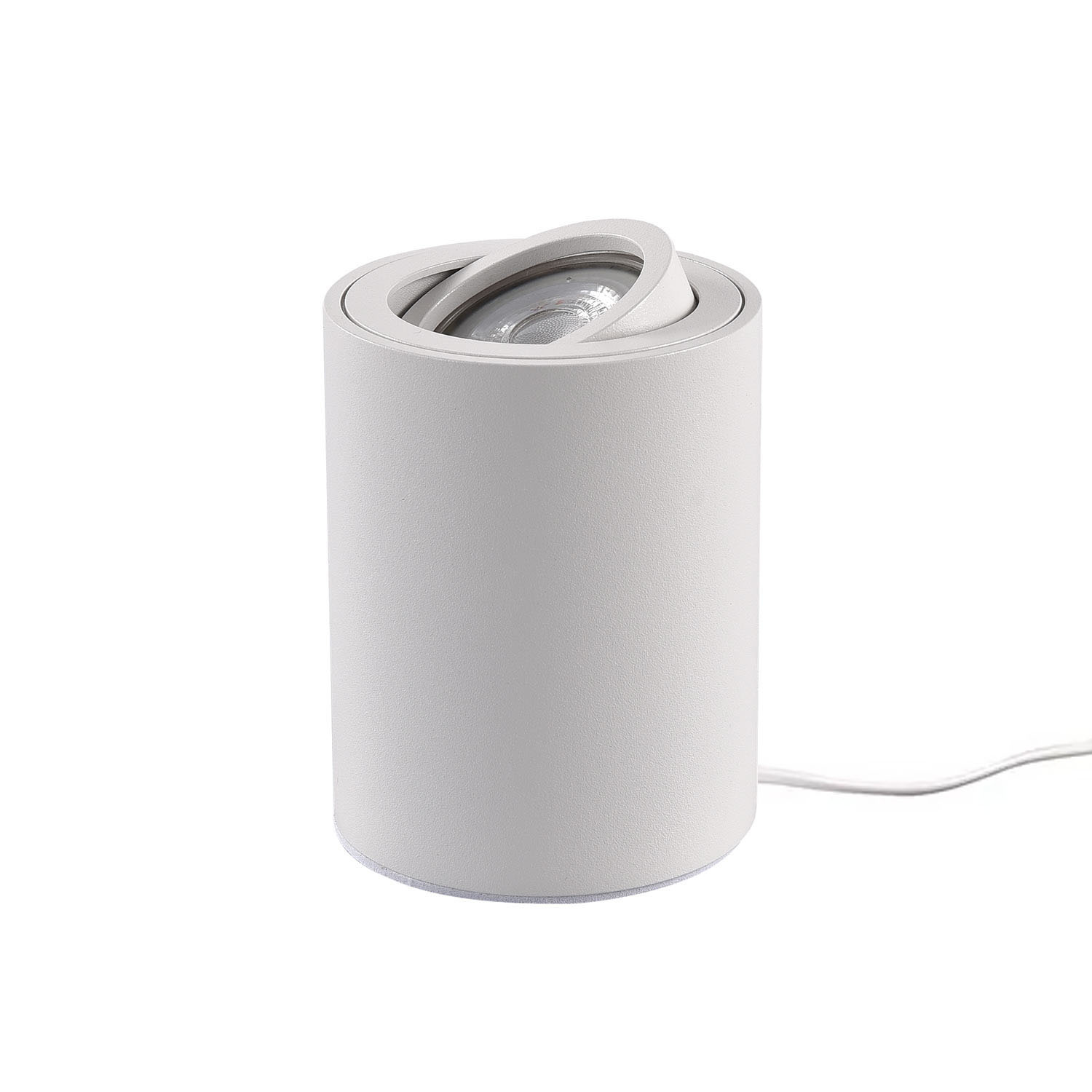 Ylumen Tafellamp Fury rond Ø 8 cm wit