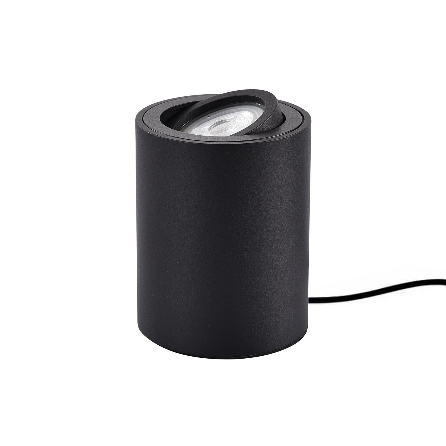 Ylumen Tafellamp Fury rond Ø 8 cm zwart
