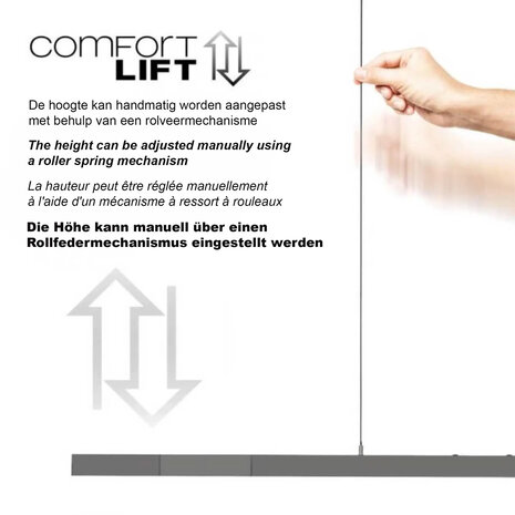 Paul Neuhaus Hanglamp Adriana verstelbaar L 120-179 cm comfortlift antraciet Paul Neuhaus Hanglamp Adriana verstelbaar L 120-179 cm comfortlift antraciet